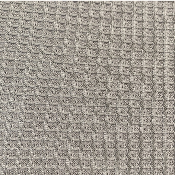 Dazy Gray Long Sleeve Waffle Weave T Shirt Women Size XL - Picture 6 of 8